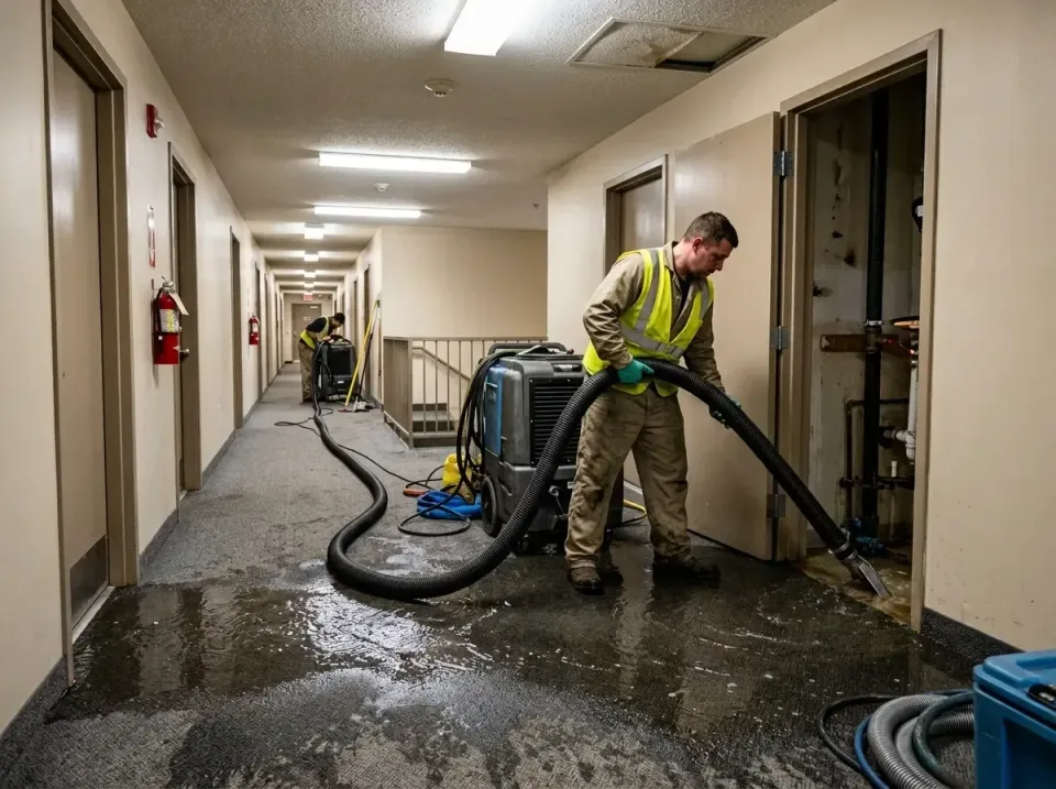 multi-unit-apartment-hallway-f-005 — frequently asked questions, Emergency Burst Pipe Water Extraction & Removal in Lone Gro…